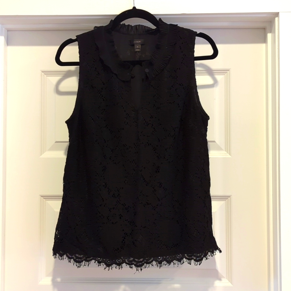 J. Crew Black Lace Cami